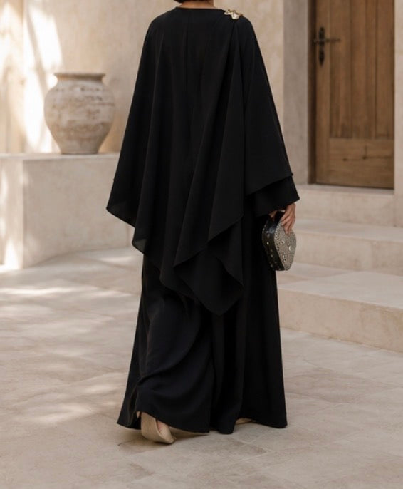 Safa Draped Three-Piece Set