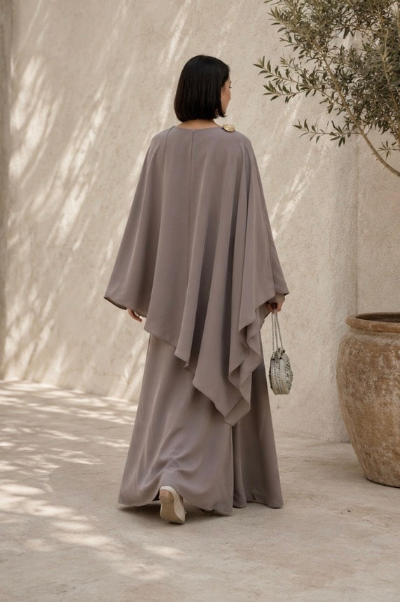 Safa Draped Three-Piece Set